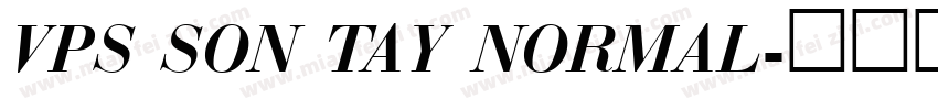 VPS Son Tay Normal字体转换